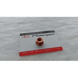 M8 flanged copper nut -...
